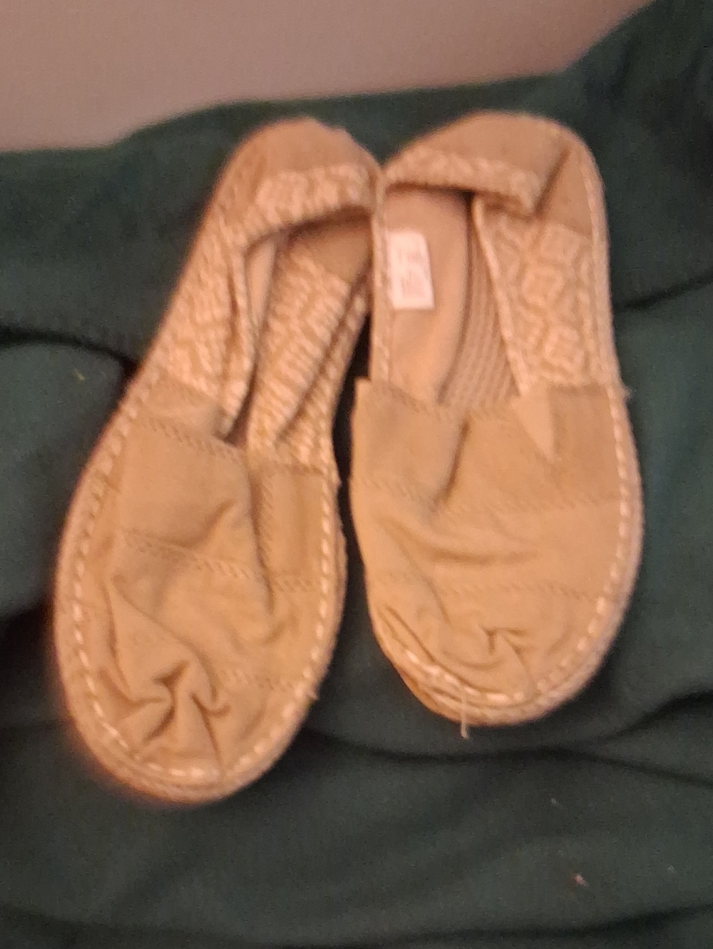 Faded Glory Kids Tan Slip-On Moccasins